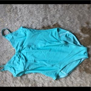 Blue degas leotard